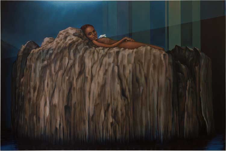 Margherita Manzelli. Senza fine, 2023. Oil on canvas, 200 × 300 cm. Photo: Roberto Marossi. Courtesy of the artist and greengrassi, London.