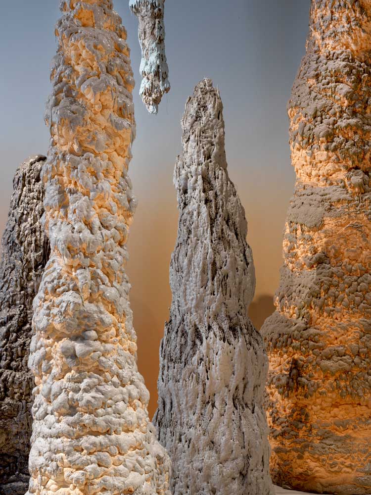 Goshka Macuga: Born from Stone. installation view, London Mithraeum Bloomberg SPACE, © Marcus Leith.