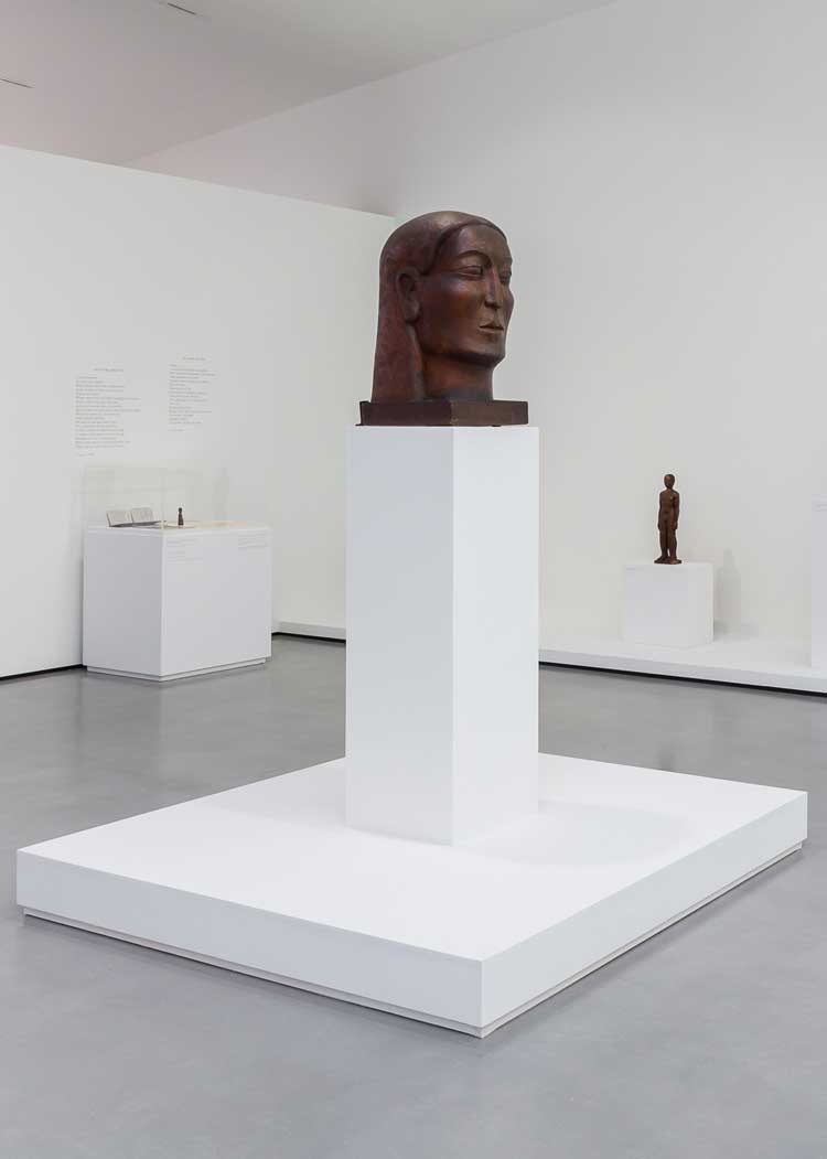 Ronald Moody. Midonz, 1937. Installation view, The Hepworth Wakefield, 2024. Photo: Mark Blower.
