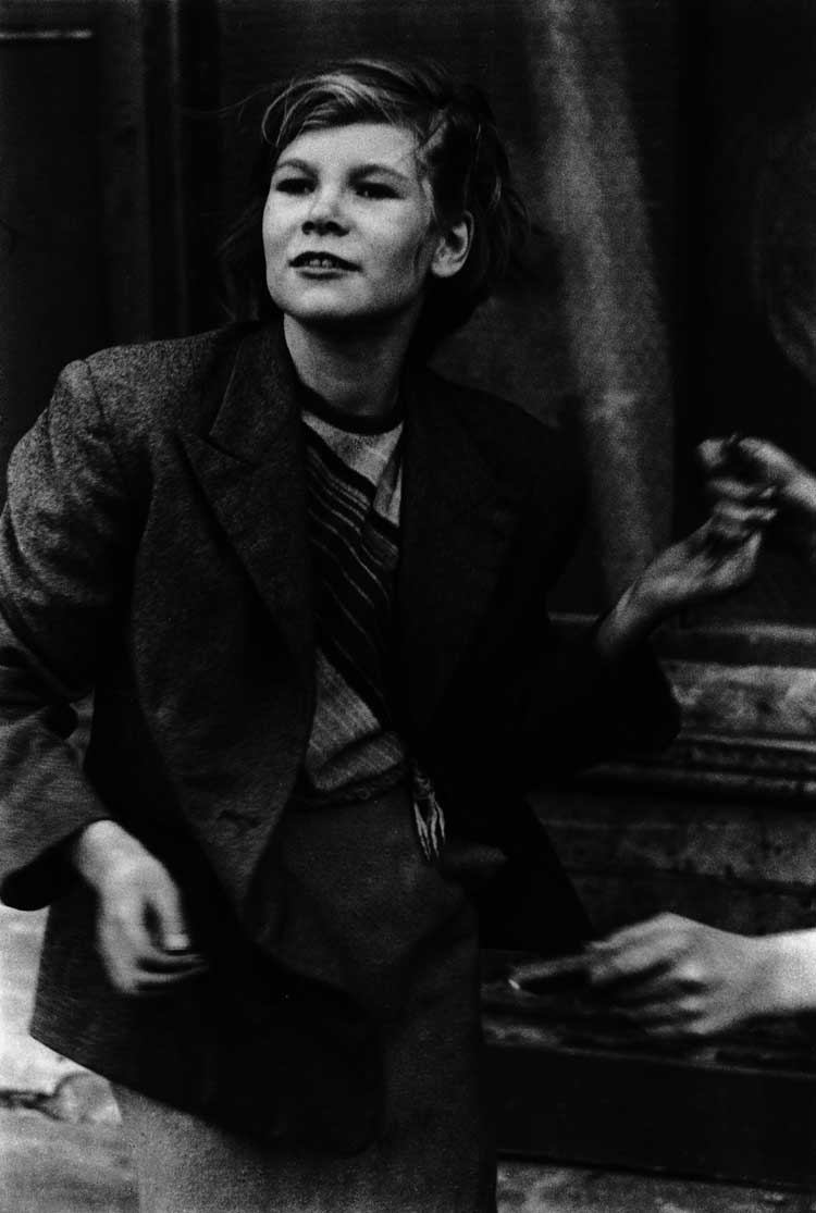 Roger Mayne. Girl Jiving in Southam Street (Eileen Sheekey), London 1957. Vintage gelatin silver print, 36.5 x 25.2 cm. Courtesy Victoria & Albert Museum.