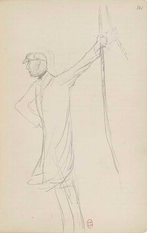 Hilaire-Germain-Edgar Degas. Carnet no. 24, 1872. Notebook, 18.7 x 12.5 cm. © Bibliothèque Nationale de France, Paris.