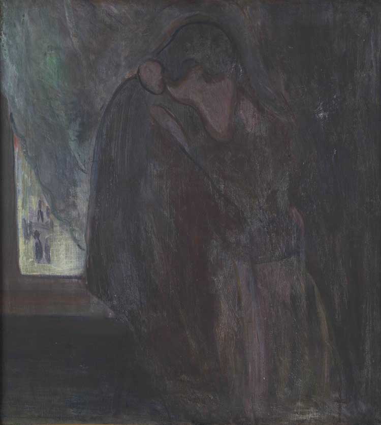 Edvard Munch, The Kiss, 1897. Photo: © Munch, Oslo / Halvor Bjørngård.