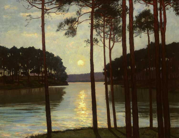 Walter Leistikow, Evening over Schlachtensee, c1895. © Collection Stiftung Stadtmuseum Berlin, Photo: Hans-Joachim Bartsch, Berlin.