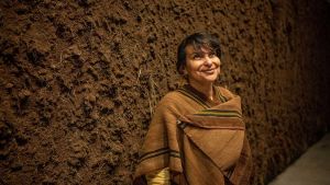 The Columbian artist on how she made her enormous earthen outdoor sculpture now on show at the Barbican and why she believes foxes have as much right to enjoy it as humans