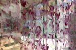 William Mackrell, Divine, 2024 (detail). Lipstick performance work. Gallery view, Muzej-Lapidarium Croatia.