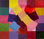Mali Morris, Impeller/Yellow II, 2024. Acrylic on canvas, 170 x 190 cm. Image © the artist.