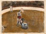 Hilaire-Germain-Edgar Degas. Au cirque Fernando, 1879. Lithograph heightened with pastel, 11.9 x 16 cm. Bibliothèque de l'Institut National d'Histoire de l'Art, collections Jacques Doucet (EM DEGAS 1). © Bibliothèque numérique de l’INHA.