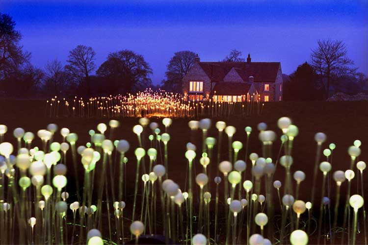 Bruce Munro. Field of Light, Long Knoll, 2004. Copyright © 2022 Bruce Munro. All rights reserved.