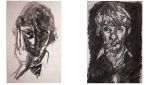 Bruce Munro, Art School, Self Portrait, 1980. Charcoal on paper. Bruce Munro Private Collection.