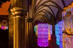 Bruce Munro. Water Towers, Salisbury Cathedral, 2010. Copyright © 2023 Bruce Munro. All rights reserved. Photo: Ash Mills.