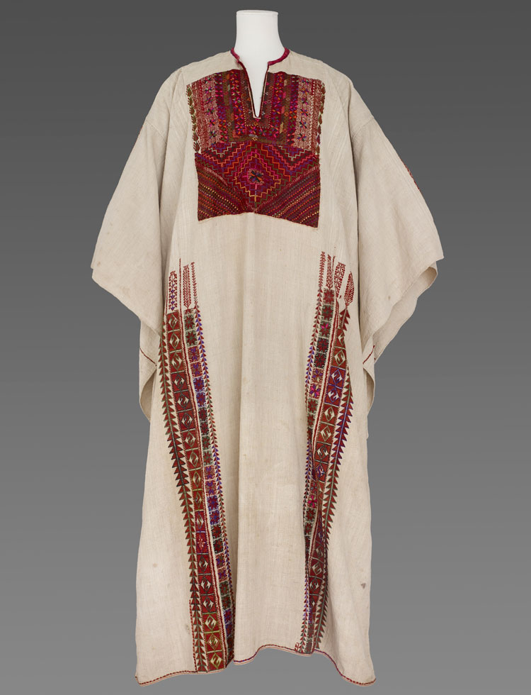 Dress from Ramallah, 1930s, from the collection of Maha Abu Shosheh.