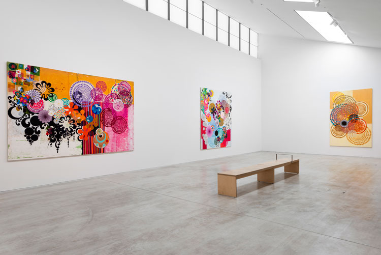 Beatriz Milhazes: Maresias, installation view, Turner Contemporary, 2023. © Courtesy Turner Contemporary. Photo: Thierry Bal.