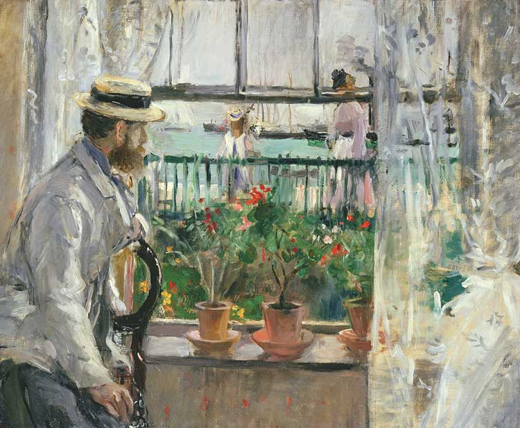 Berthe Morisot, Eugène Manet on the Isle of Wight, 1885. © Musée Marmottan Monet, Paris.