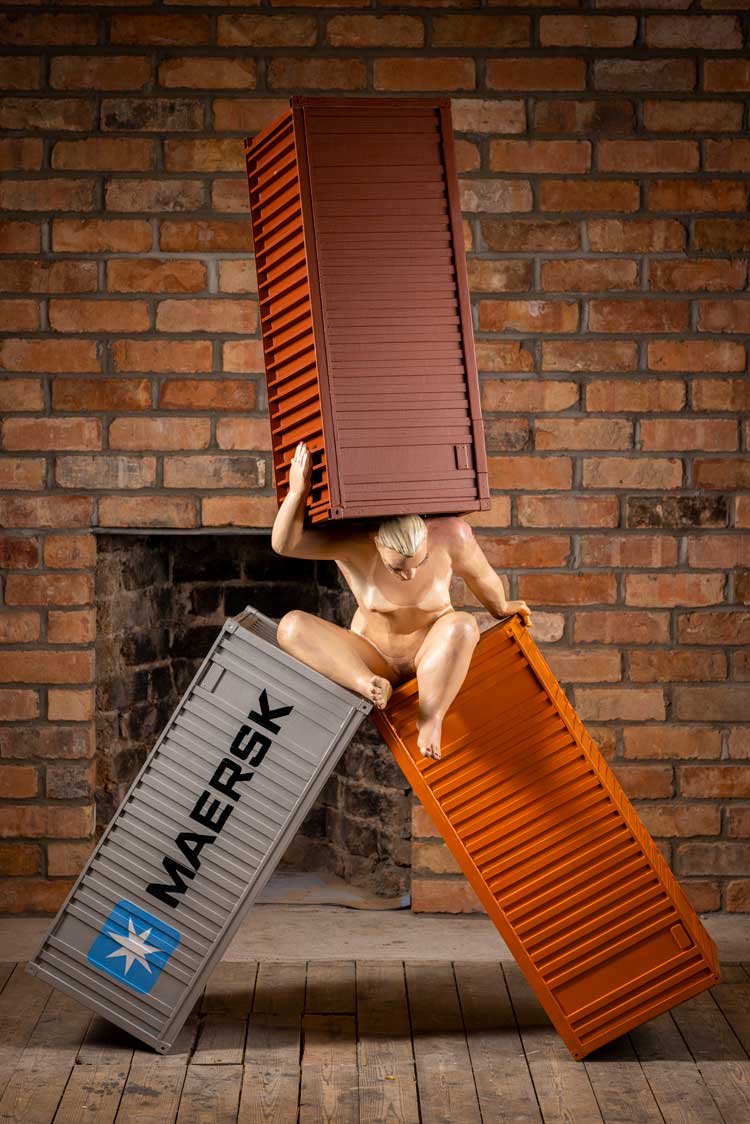 David Mach, Caryatid Easy maquette. Photo: Duncan McGlynn.