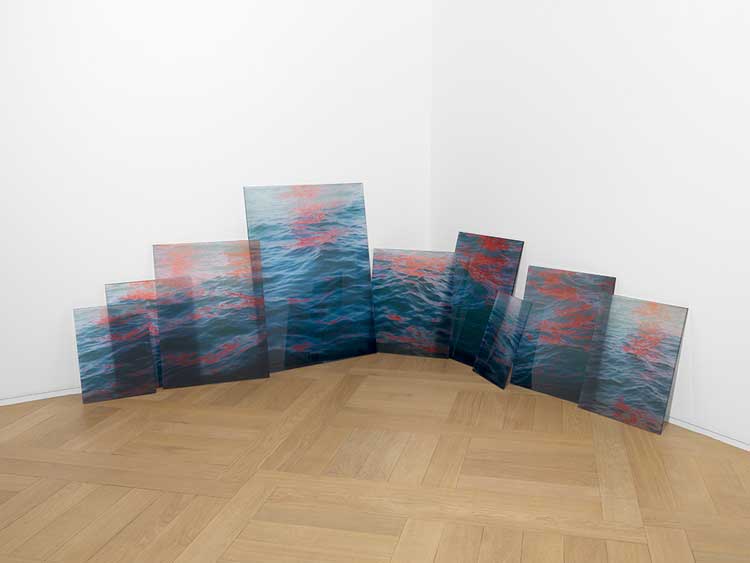 Melissa McGill. Acqua Alta, 2020. Nine prints on glass. © Melissa McGill Mazzoleni, London - Torino.