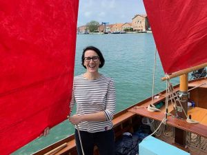 Melissa McGill in Venice. Photo: Peter Fleissig.