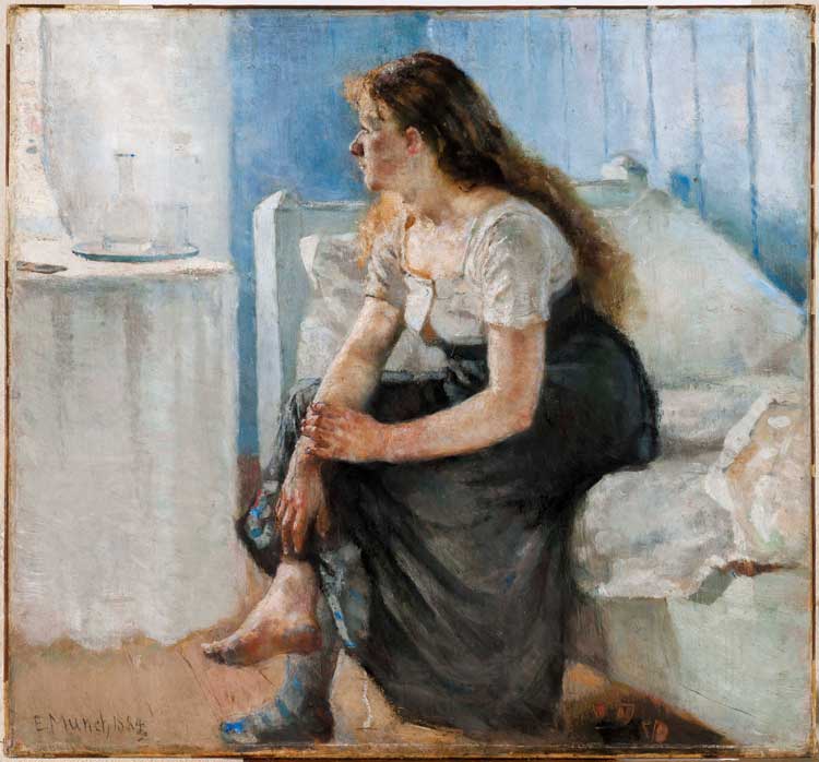 Edvard Munch. Morning, 1884. Oil on canvas, 96.5 x 103.5 cm. KODE Bergen Art Museum, The Rasmus Meyer Collection.