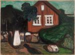 Edvard Munch. House in Moonlight, 1893-95. Oil on canvas, 70.8 x 96.5 cm. KODE Bergen Art Museum, The Rasmus Meyer Collection.