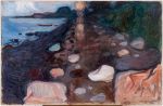 Edvard Munch. Moonlight on the Beach, 1892. Oil on canvas, 62.4 x 95.8 cm. KODE Bergen Art Museum, The Rasmus Meyer Collection.