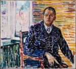 Edvard Munch. Self-Portrait in the Clinic, 1909. Oil on canvas, 100.7 x 111 cm. KODE Bergen Art Museum, The Rasmus Meyer Collection.