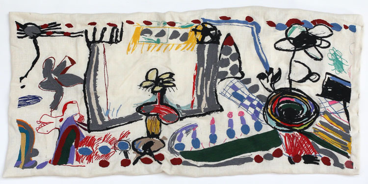 Annie Morris, Long Tapestry 2, 2020. Photo © Annie Morris Studio.