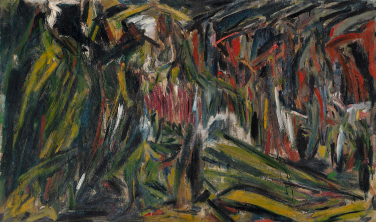 Gustav Metzger, Eroica, Funeral March, 1946. Oil on canvas. Courtesy of The Gustav Metzger Foundation.