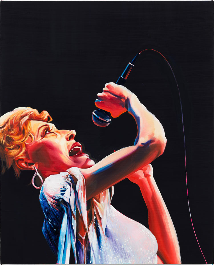 Sam McKinniss, Tammy Wynette, 2021. Oil on linen, 75.2 x 61 cm / 32 x 24 in. © Sam McKinniss. Courtesy of the Artist and Almine Rech. Photo: Dan Bradica.