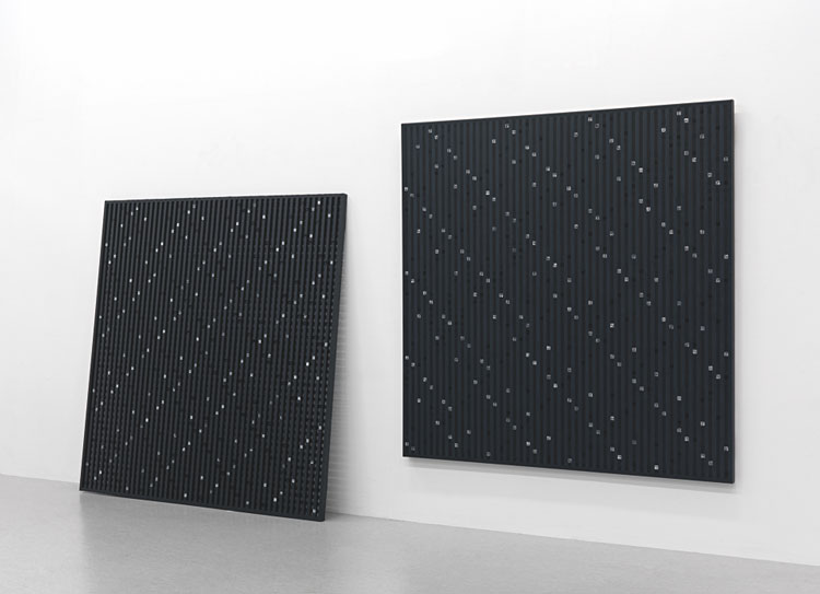 Hilarie Mais. Rotation 3 (11), 2007 (Duality series). Oil on wood, 183 x 183 cm. Collection National Gallery of Victoria, Melbourne.