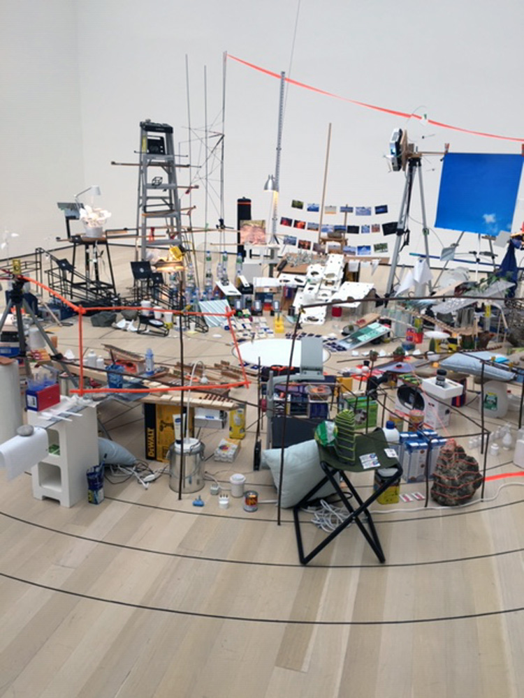 Sarah Sze. Triple Point (Pendulum), 2013. Photo: Jill Spalding.