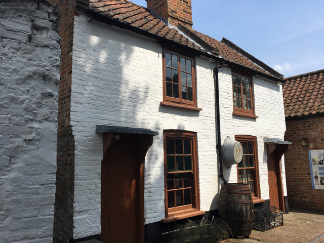 Two North End brick cottages dating from 1790, consisting of two rooms, one upstairs and one down – these remain today as True’s Yard museum. Photo: Catherine Mason.