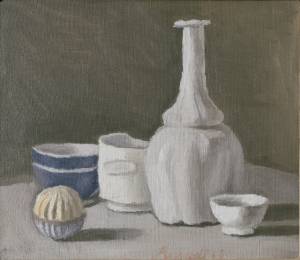 Giorgio Morandi, Still Life (Natura morta), 1936. Oil on canvas, 33 x 37 cm. Fondazione Magnani Rocca, Mamiano di Traversetolo (Parma), Italy. © Giorgio Morandi, VEGAP, Bilbao, 2019.