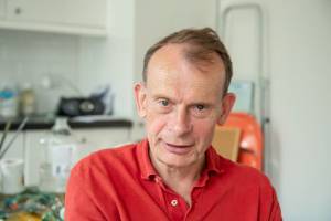 Andrew Marr talking to Studio International in his London studio, 2019. Photo: Nick Howard.