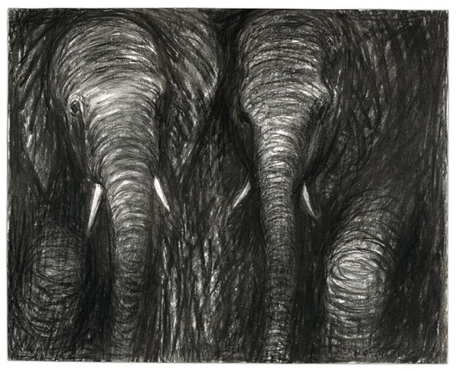 Henry Moore, Forest Elephants, 1977. Drawing. Reproduced by permission of The Henry Moore Foundation. © The Henry Moore Foundation. Photo: Michel Muller.