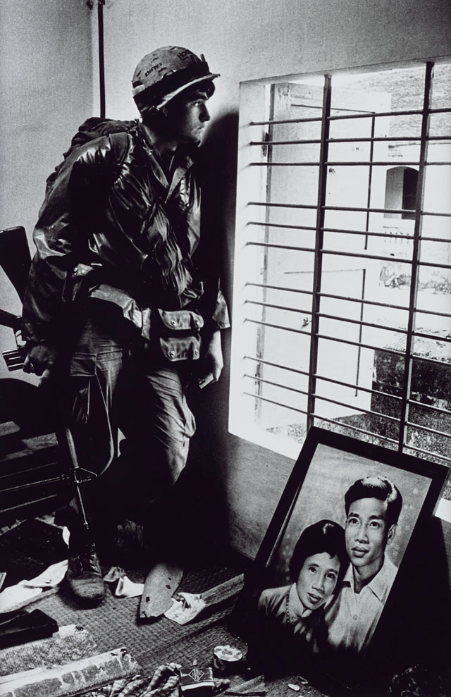Don McCullin, The Battle for the City of Hue, South Vietnam, US Marine Inside Civilian House, 1968. Artist Rooms, Tate and National Galleries of Scotland. © the artist. Courtesy Don McCullin.