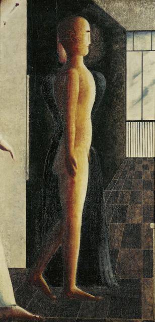 Oskar Schlemmer. Nude, Woman and Coming, 1925. Oil on canvas, 128 x 64.2 cm. Staatliche Museen zu Berlin, Nationalgalerie. © Staatliche Museen zu Berlin,
Nationalgalerie / Jörg P. Anders.