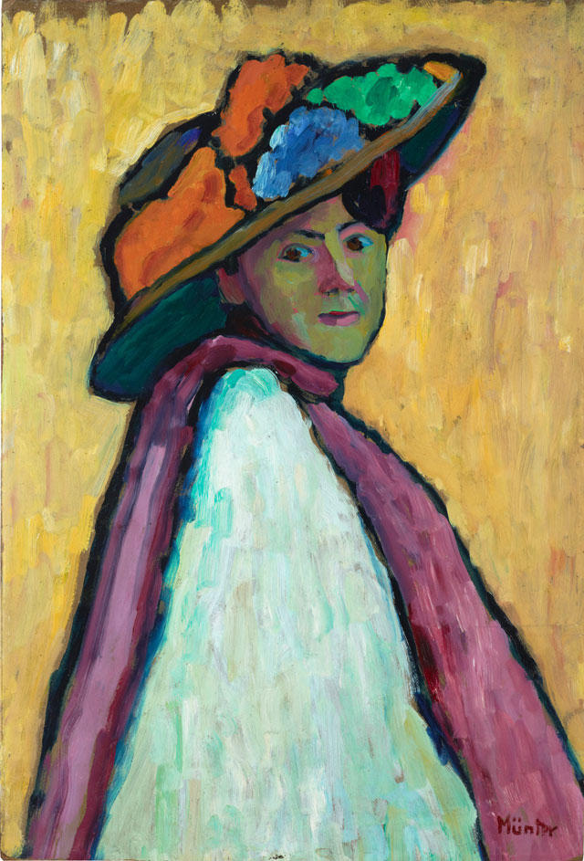 Gabriele Münter. Portrait of Marianne Werefkin, 1909. Städtische Galerie im Lenbachhaus und Kunstbau München© VG Bild-Kunst, Bonn 2018. Photo: Städtische Galerie im Lenbachhaus und Kunstbau München.