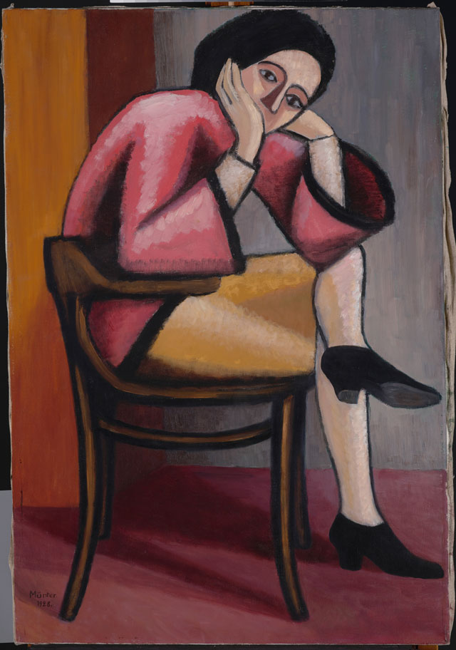 Gabriele Münter. Woman in Thought II, 1928. Gabriele Münter- und Johannes Eichner-Stiftung, Munich. © VG Bild-Kunst, Bonn 2018. Photo: Lenbachhaus, Munich.