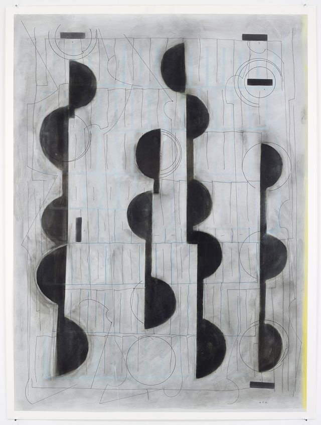 Gustavo Pérez Monzón. Untitled, 2016. Mixed media on paper (aluminium, ink, graphite and pigment), 95 x 70 cm. Photo: Issac Martínez. © The Artist; Courtesy Richard Saltoun Gallery, London.