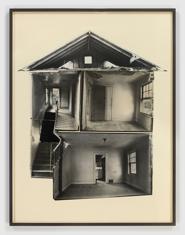 Gordon Matta-Clark. Splitting, 1974. Collaged gelatin silver prints. © The Estate of Gordon Matta-Clark / Artists Rights Society (ARS), New York. Courtesy The Estate of Gordon Matta-Clark and David Zwirner.