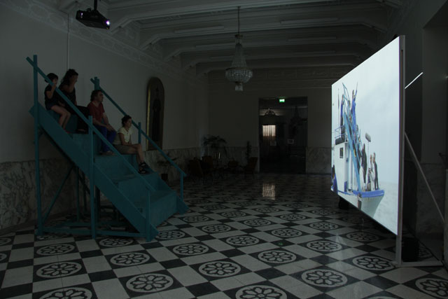 Jordi Colomer, New Palermo Felicissima, 2018. Performance, video installation. Photograph: Wolfgang Träger. Courtesy of Manifesta 12, Palermo.