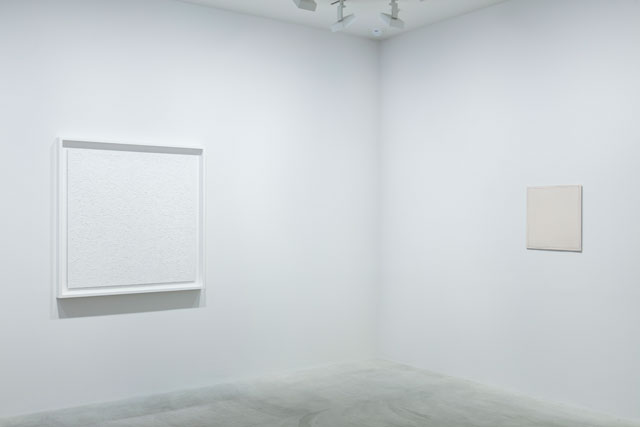 Fergus McCaffrey Gallery, interior view, Minato-ku, Tokyo, with works by American artist Robert Ryman.