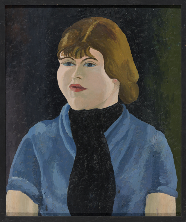 Cedric Morris. Ena Douglas, 1926. Oil on hardboard, 56.5 x 47.2 cm. © Gainsborough’s House, Sudbury.