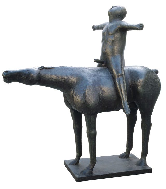 Marino Marini. Angel of The City, 1948. Bronze, 175 x 176 x 106 cm. Collection Peggy Guggenheim, Venice. © Marino Marini, by SIAE 2018.