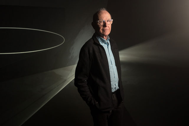 Portrait of Anthony McCall at Hepworth Wakefield. Photograph: Guzelian.