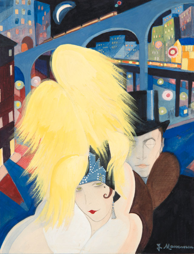 Jeanne Mammen. The City, c1927. Watercolour and pencil on paper, 27.5 x 21 cm. © VG Bild-Kunst, Bonn 2017, Repro: © Kai-Annett Becker.