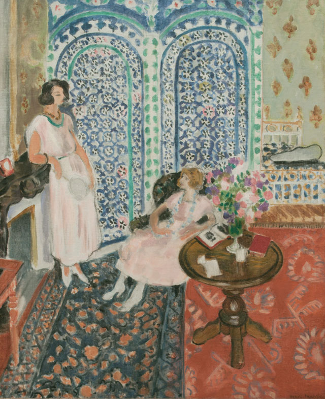 Henri Matisse. The Moorish Screen, 1921. Oil on canvas, 91 x 74 cm. Philadelphia Museum of Art. Bequest of Lisa Norris Elkins, 1950. Photograph © Philadelphia Museum of Art/Art Resource, NY.