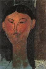 Amedeo Modigliani. Beatrice Hastings, 1915. Oil on paper, 40 x 28.5 cm. Private collection.
