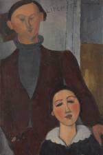 Amedeo Modigliani. Jacques and Berthe Lipchitz, 1916. Oil on canvas, 81.3 x 54.3 cm. The Art Institute of Chicago.