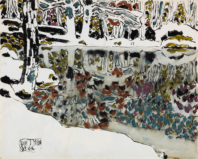 David Milne. Bishop's Pond (Reflections), 1916. National Gallery of Canada, Ottawa. Photograph: NGC. © The Estate of David Milne.
