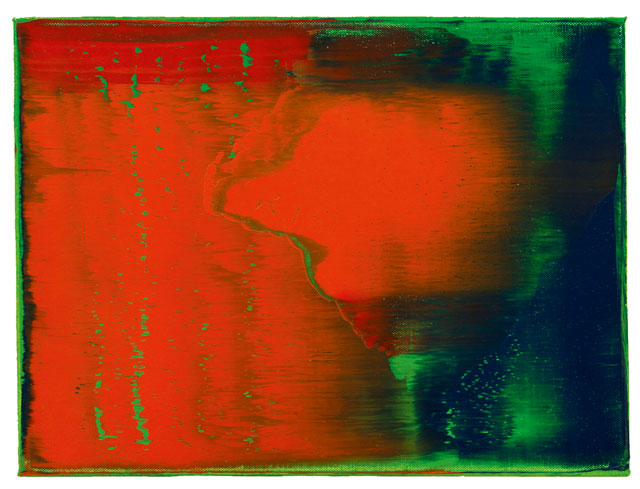 Gerhard Richter. Grün - Blau - Rot 789-76, 1993. Oil on canvas, 30 x 40 cm (11 3/4 x 15 3/4 in). Courtesy Galerie Ludorff, Düsseldorf.